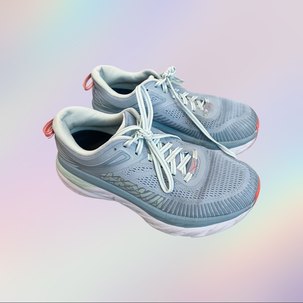 Hoka Bondi 7 Sneakers blue fog / blue glass